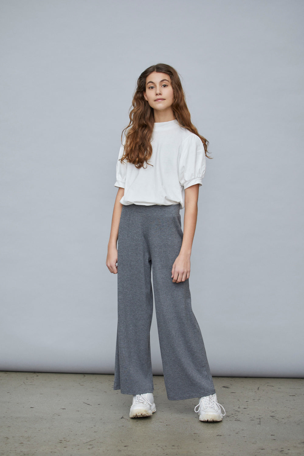 NLFNUNNE Pants - Dark Grey Melange